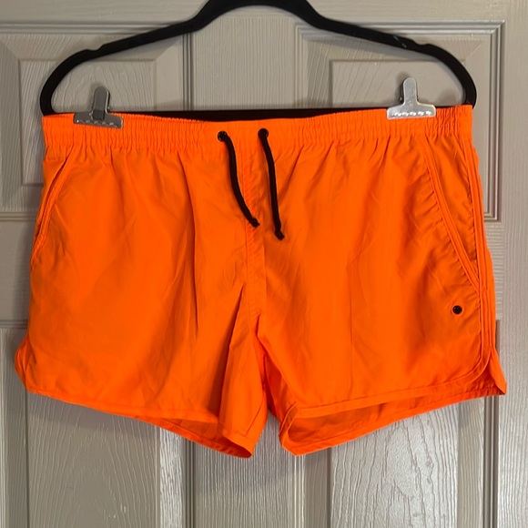 H&M Other - H&M Neon Orange Swim Trunks Shorts Size Medium